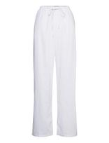 Gina Tricot - Linen Blend Trousers - Lininės kelnės - Balta
