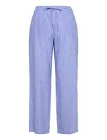 Gina Tricot - Linen Blend Trousers - Lininės kelnės - Mėlyna