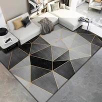 Geometrinis kilimas svetainei Kilimėlis Vaikams Miegamojo Kilimėliai prie lovos Minkšti kvadratiniai pūkuoti kilimai Namų sofos stalo dekoro kilimėlis Alfombra 80x120cm gray