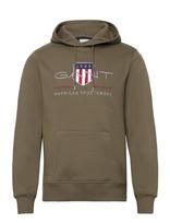 Gant - Reg Archive Shield Hoodie - Džemperis - Žalia