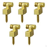 Set of 5 Electric Guitar Strings with String Trees - Gold beige
