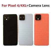 Pixel4 4XL Korpusas Google Pixel 4 / 4 XL Baterijos Galinis Dangtelis Durelės Remontas Pakeitimas Galinis + Kameros Lęšis Logotipas Pixel4 Black