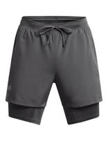 Under Armour - Ua Launch 5'' 2-In-1 Shorts - Sportiniai šortai - Pilka