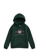 Gant - Archive Shield Raglan Hoodie - Džemperis - Žalia