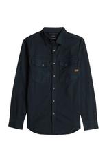 G-Star - Dakota Slim Shirt L\S - Laisvalaiko marškiniai - Tamsiai mėlyna