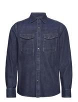 G-Star - Dakota Slim Shirt L\S - Laisvalaiko marškiniai - Tamsiai mėlyna