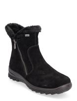 Rieker - Rieker Ladies Mid Height Boots L7162-25 Brown - Žieminiai batai - Juoda