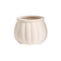 Small Ceramic Flower Pot Succulent Plants Flower Container Bonsai Potted for Indoor Outdoor Garden Yard Balcony for Home Decor beige