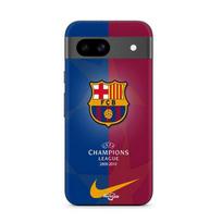Coque - MANIACASE - Google Pixel 8a - Silicone - Souple - Barcelone FC & Real Madrid juoda