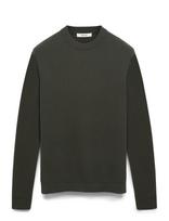 Selected - Slmdane Ls Knit Reg Struc Crew Neck Noos - Apvalios apykaklės megztinis - Žalia