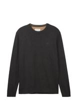 Tom Tailor - Basic Crewneck Knit - Apvalios apykaklės megztinis - Juoda