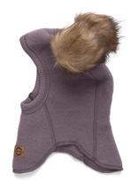 Mikk-line - Wool Fullface W. Pom Pom - Balaklava - Violetinė