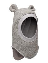 Huttelihut - Balaclava Ears Wool - Balaklava - Pilka