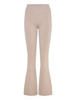 Aim´n - Ribbed Seamless Flare Tights - Besiūlės pėdkelnės - Smėlio