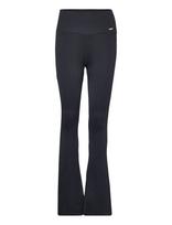 Aim´n - Ribbed Seamless Flare Tights - Besiūlės pėdkelnės - Juoda