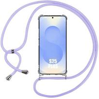 Case for Samsung Galaxy S25 Plus (Galaxy S25+) Protection with Purple Cord - BOOLING® skaidri