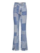 Les Coyotes De Paris - Flare Patchwork Denim - Platėjančios kelnės - Mėlyna