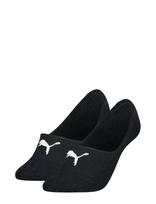 PUMA - Puma Women Cushioned Footie 2P - Futbolo kojinės iki kulkšnių - Juoda