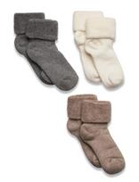 Mp Denmark - Cotton Baby Socks - 3-Pack - Kūdikių kojinės - Smėlio
