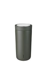 Stelton - To Go Click Termokop 0.4 L. Soft Dark Forest - Termosinis puodelis - Žalia
