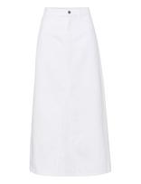 Gestuz - Milygz Hw Long Skirt - Iki kelių ir midi suknelės - Balta