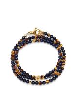 Nialaya - The Mykonos Collection - Brown Tiger Eye, Matte Onyx, And Go - Apyrankė - Ruda