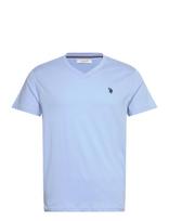 U.S. Polo Assn. - Uspa T-Shirt V-Neck Cem Men - Marškinėliai trumpomis rankovėmis - Mėlyna