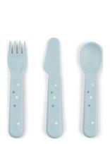 Done By Deer - Foodie Cutlery Set Happy Dots - Stalo įrankiai - Mėlyna