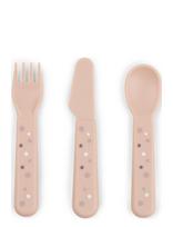 Done By Deer - Foodie Cutlery Set Happy Dots - Stalo įrankiai - Rožinė