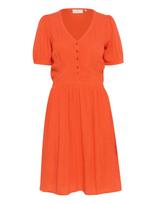 Kaffe - Karonna Dress - Iki kelių ir midi suknelės - Oranžinė