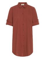 Kaffe - Kapauline Shirt Dress - Tunika - Raudona