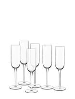 Luigi Bormioli - Champagneglas Prosecco Vinalia 6 Stk. - Šampano taurės - Nude