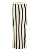 NORR - Stilla Blocking Knit Skirt - Ilgas sijonas - Balta