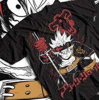 Juodojo dobilo Yami Sukehiro marškinėliai, Anime Manga Unisex marškinėliai, VISI DYDŽIAI 4XL