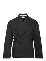 Anerkjendt - Akjesper Kimono Overshirt - Viršutiniai marškinėliai - Juoda