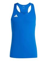 Adidas Performance - Adizero E Snglt - Sportiniai marškinėliai - Mėlyna