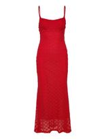 Bardot - Adoni Mesh Midi Dress - Iki kelių ir midi suknelės - Raudona