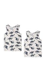 That's Mine - Emil Tanktop 2-Pack - Marškinėliai be rankovių - Balta