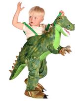 Den Goda Fen - Jump-In Dinosaur Costume - Personažų kostiumas - Žalia