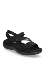 Rieker - 64870-02 - Plokščiapadės basutės - Juoda