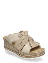 Rieker - 68789-31 - Basutės su kulnu - Smėlio