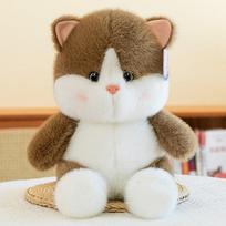 New mink cat doll plush toy doll cute peach cat cross-border rag doll children sleeping throw pillow 28 cm (0.15kg) ruda