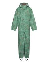 Mikk-line - Pu Rain Suit Aop Recycled - Lietaus drabužių komplektas - Žalia