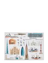PRINTWORKS - Puzzle - Iconic Buildings - Galvosūkių žaidimas - Marga / raštuota