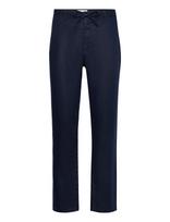 Gant - Relaxed Linen Ds Pants - Lininės kelnės - Mėlyna