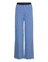 Mads Nørgaard - 2X2 Cotton Space Veran Pants - Plačios kelnės - Mėlyna