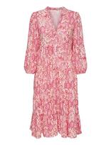 ONLY - Onlmilana 7/8 Dress Wvn Noos - Iki kelių ir midi suknelės - Marga / raštuota