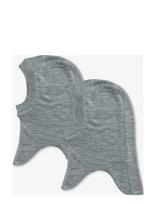 Wheat - 2 Wool Balaclava Felix - Balaklava - Pilka
