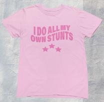Aš visus savo triukus darau pats Marškinėliai; Y2K Estetika Retro 2000-ųjų Grafinis Unisex Marškinėliai M pink