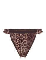 Gina Tricot - Gathered Bikini Tanga - Aukšto juosmens bikiniai - Marga / raštuota